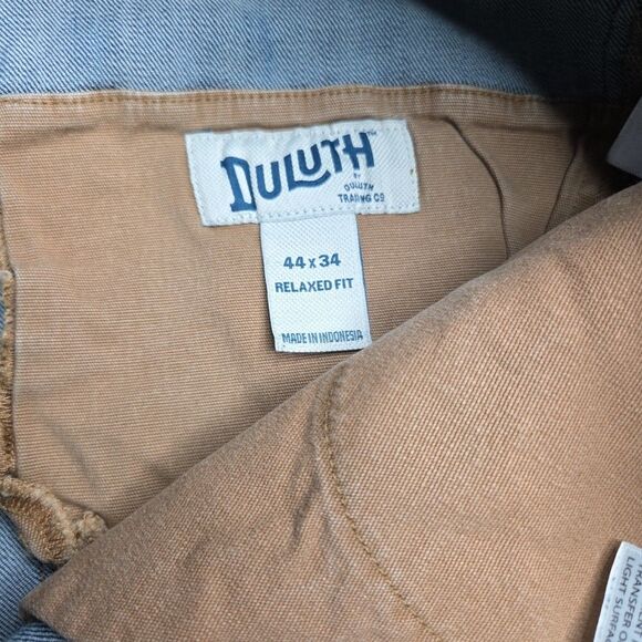 Duluth Trading Co. Mens 44X34 Med Wash Straight Leg Heavy Duty Work Blue 1 - Picture 7 of 9